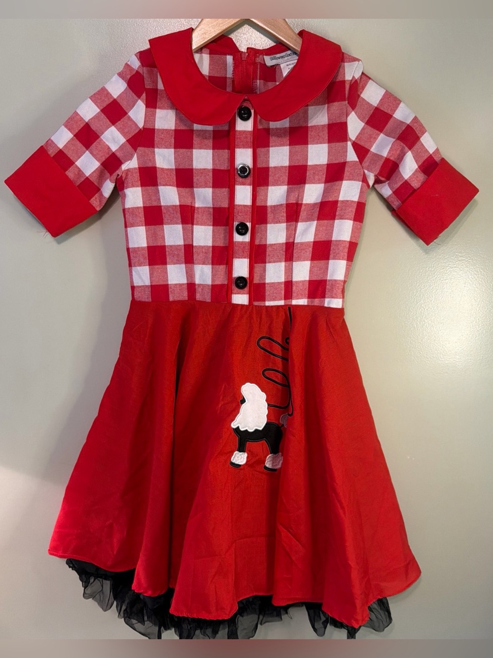 50s Poodle Skirt Dress Girls Medium M Soda Shop Halloween Costume Retro